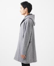 MKCCC32150 MK MICHEL KLEIN HOMME(MKミッシェルクランオム) 【残りわずか！/在庫限り/男女兼用】フードコーディガン / ブラッシュドメルトンジャージ グレー