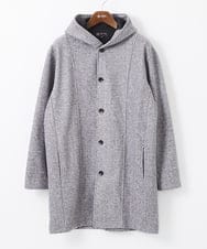MKCCC32150 MK MICHEL KLEIN HOMME(MKミッシェルクランオム) 【残りわずか！/在庫限り/男女兼用】フードコーディガン / ブラッシュドメルトンジャージ グレー