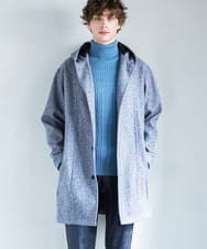 MKCCC32150 MK MICHEL KLEIN HOMME(MKミッシェルクランオム) 【残りわずか！/在庫限り/男女兼用】フードコーディガン / ブラッシュドメルトンジャージ グレー
