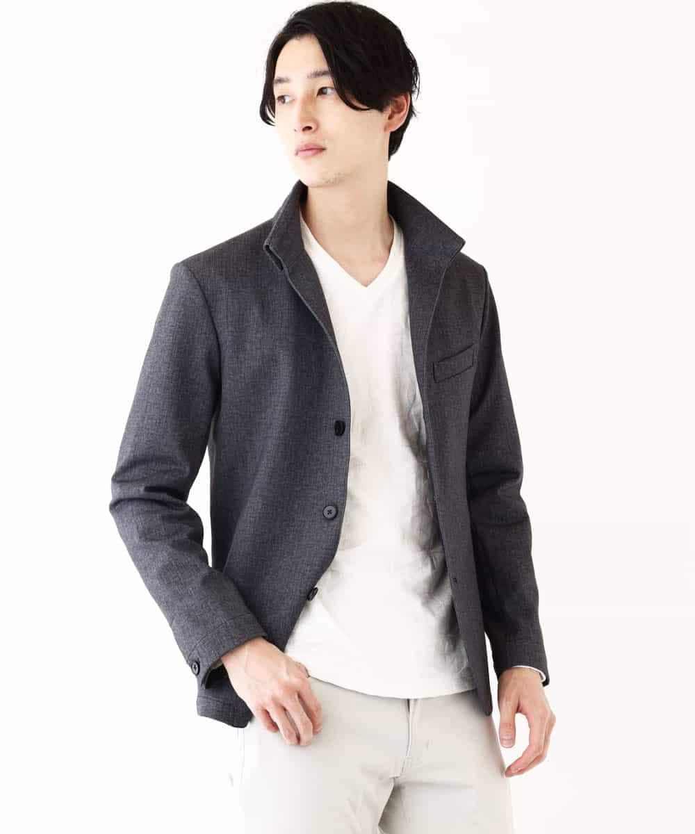 MKCDP56180 MK MICHEL KLEIN HOMME(MKミッシェルクランオム) コンバーチブルジャケット ネイビー