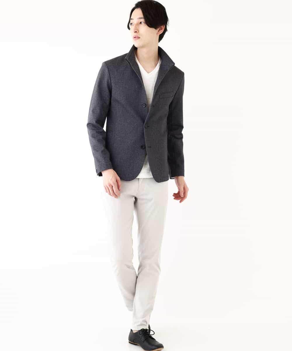 MKCDP56180 MK MICHEL KLEIN HOMME(MKミッシェルクランオム) コンバーチブルジャケット ネイビー