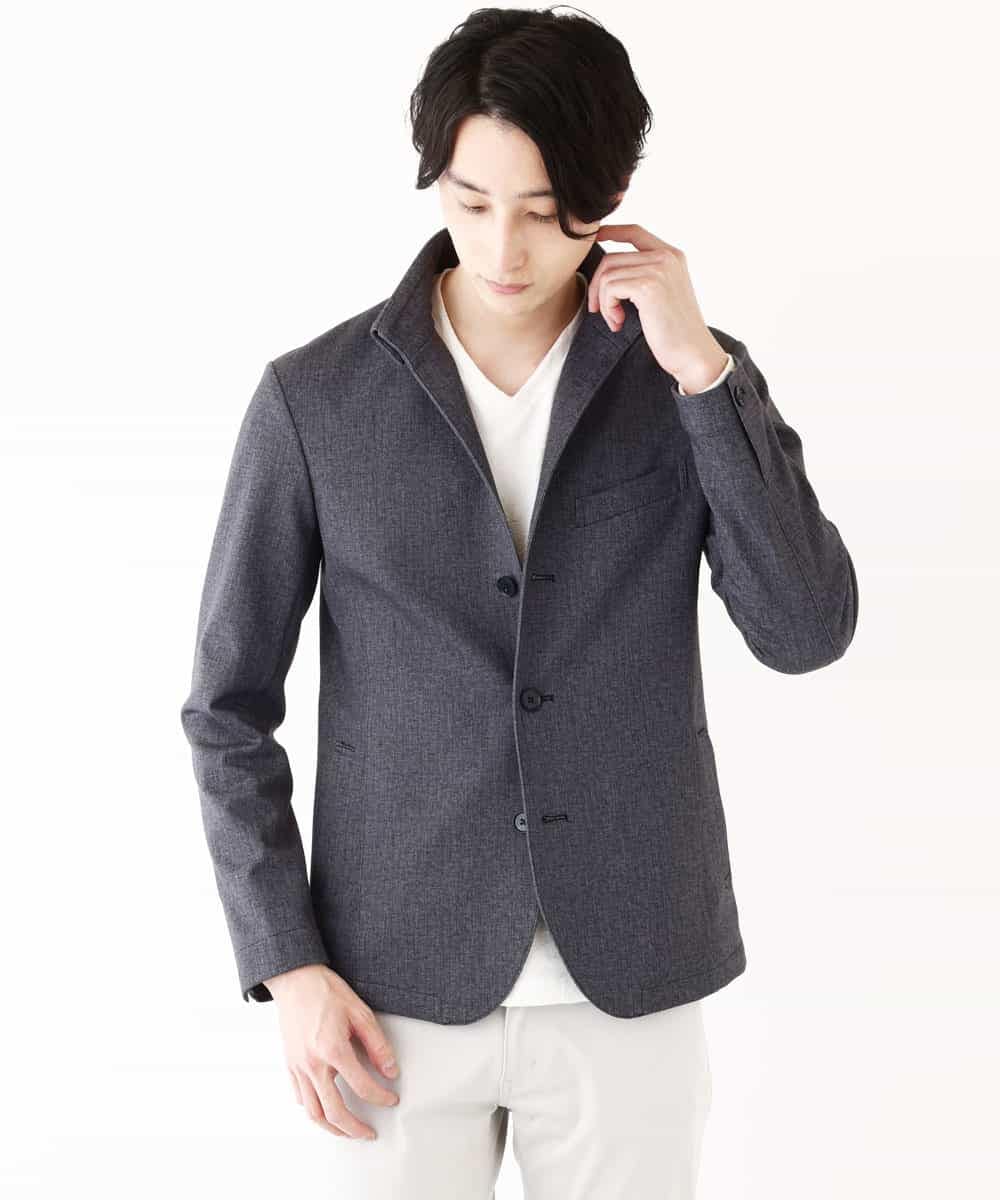 MKCDP56180 MK MICHEL KLEIN HOMME(MKミッシェルクランオム) コンバーチブルジャケット ネイビー