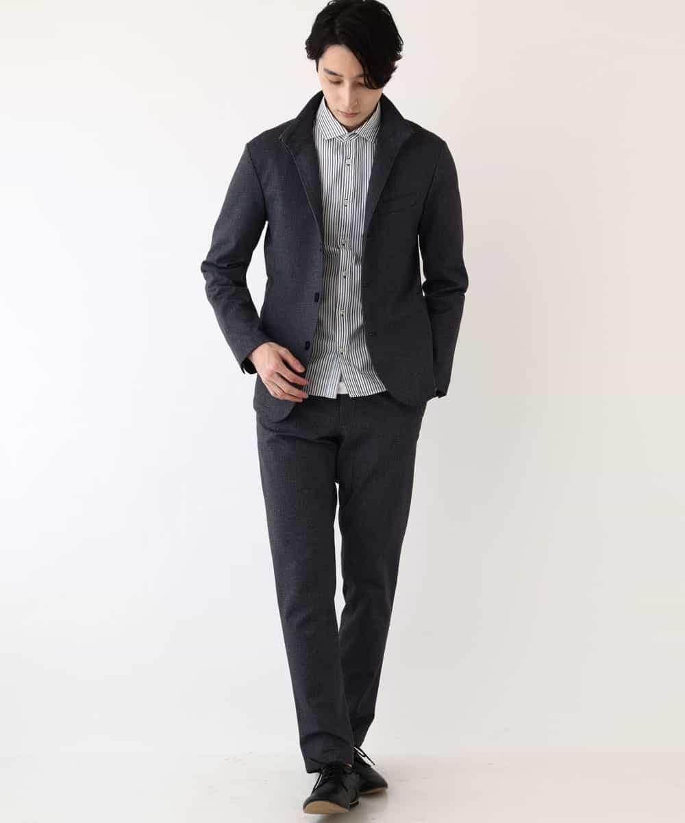 MKCDP56180 MK MICHEL KLEIN HOMME(MKミッシェルクランオム) コンバーチブルジャケット ダークグレー
