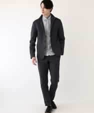 MKCDP56180 MK MICHEL KLEIN HOMME(MKミッシェルクランオム) コンバーチブルジャケット ダークグレー