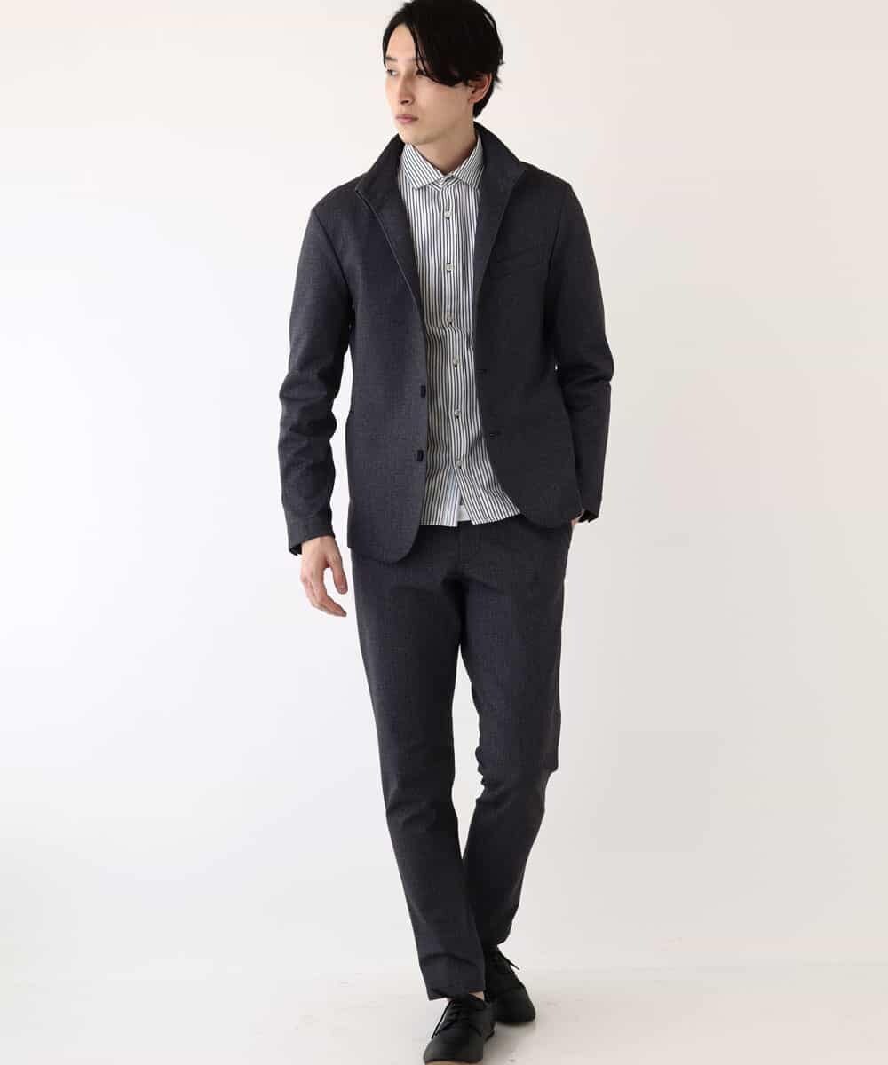 MKCDP56180 MK MICHEL KLEIN HOMME(MKミッシェルクランオム) コンバーチブルジャケット ダークグレー