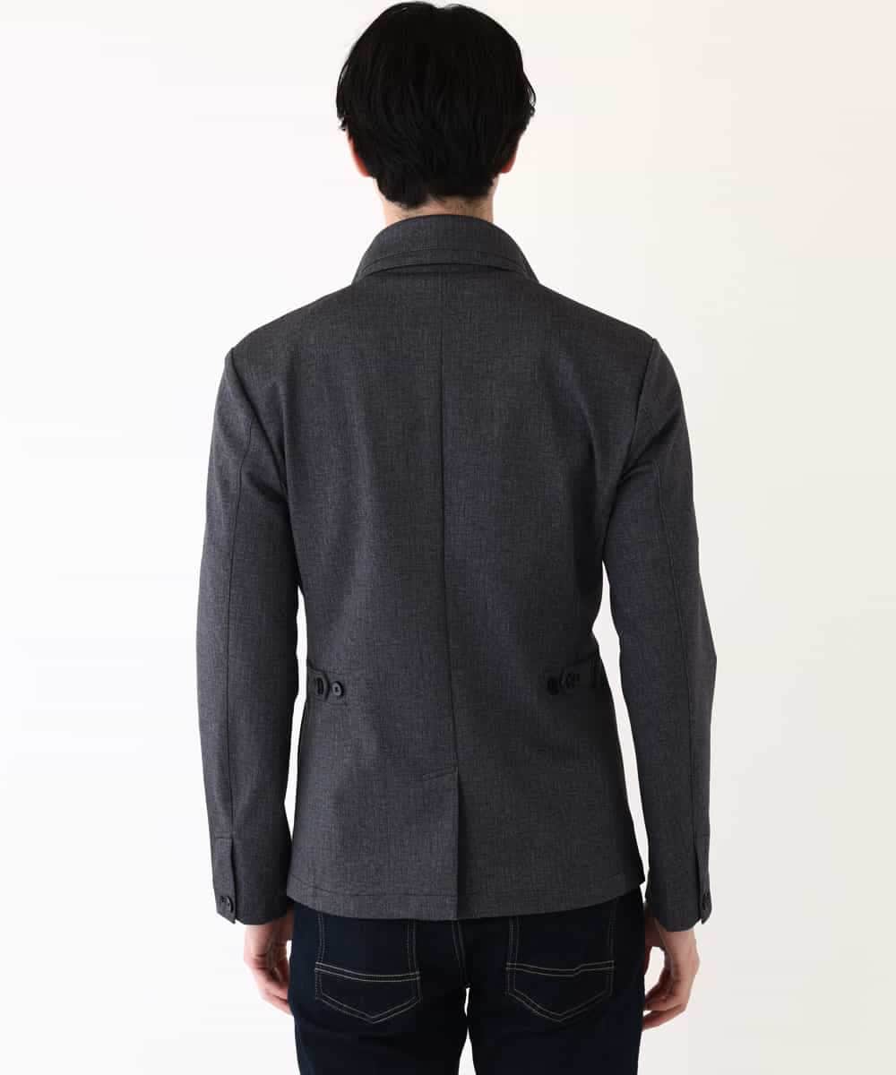 MKCDP56180 MK MICHEL KLEIN HOMME(MKミッシェルクランオム) コンバーチブルジャケット ダークグレー