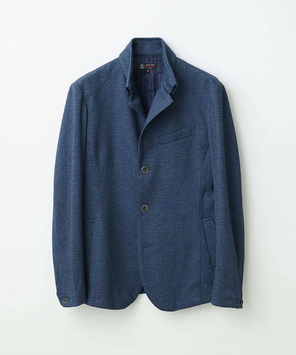 MKCDS56220 MK MICHEL KLEIN HOMME(MKミッシェルクランオム) 【Ｓサイズのみラスト２！】TECコンバーチブルジャケット ブルー(55)