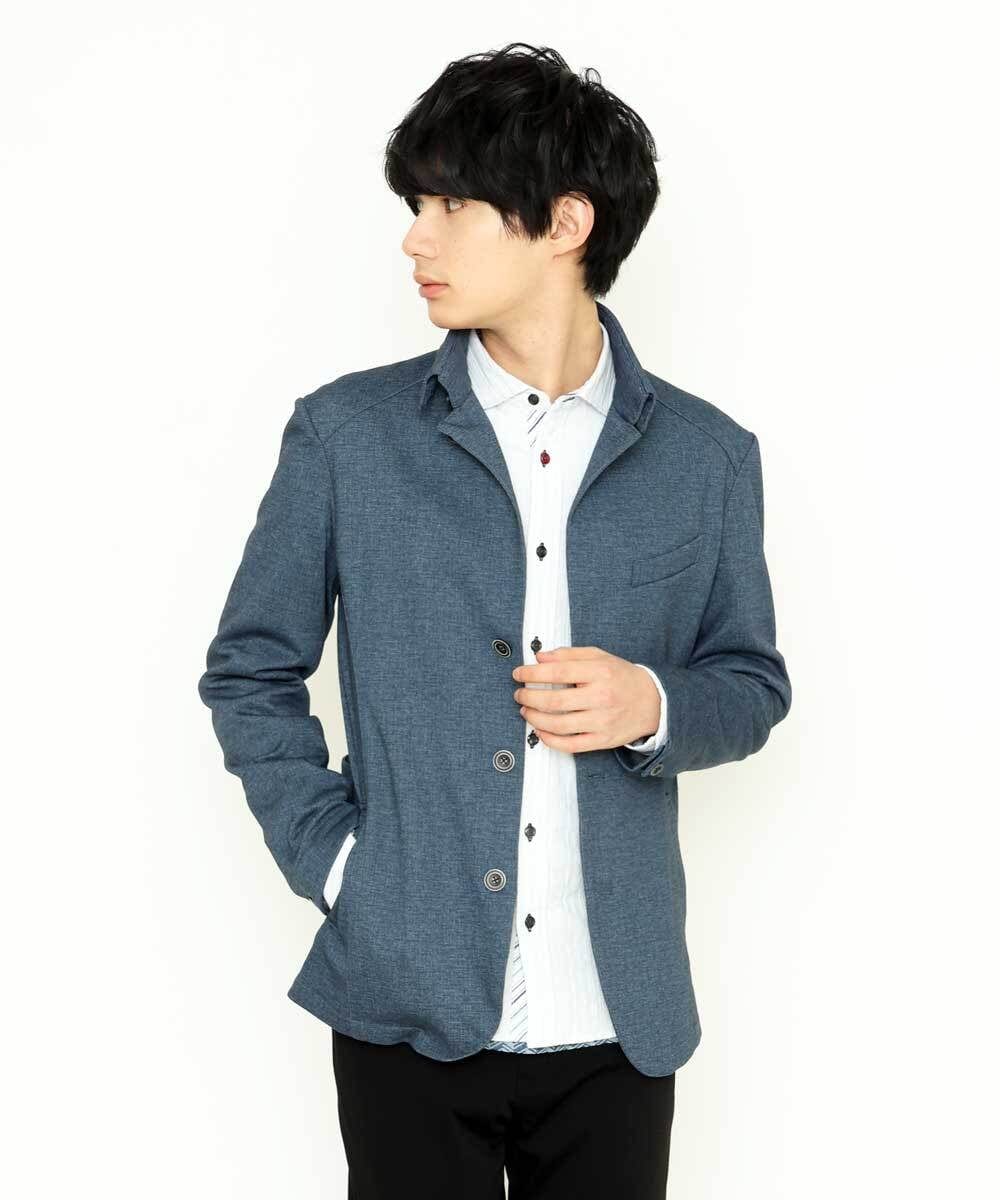 MKCDS56220 MK MICHEL KLEIN HOMME(MKミッシェルクランオム) 【Ｓサイズのみラスト２！】TECコンバーチブルジャケット ブルー(55)