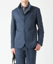 MKCDS56220 MK MICHEL KLEIN HOMME(MKミッシェルクランオム) 【Ｓサイズのみラスト２！】TECコンバーチブルジャケット ブルー(55)