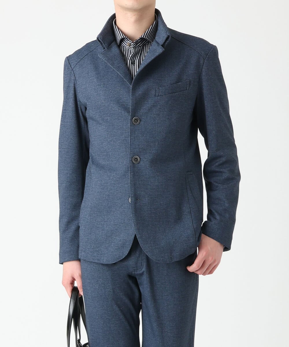 MKCDS56220 MK MICHEL KLEIN HOMME(MKミッシェルクランオム) 【Ｓサイズのみラスト２！】TECコンバーチブルジャケット ブルー(55)