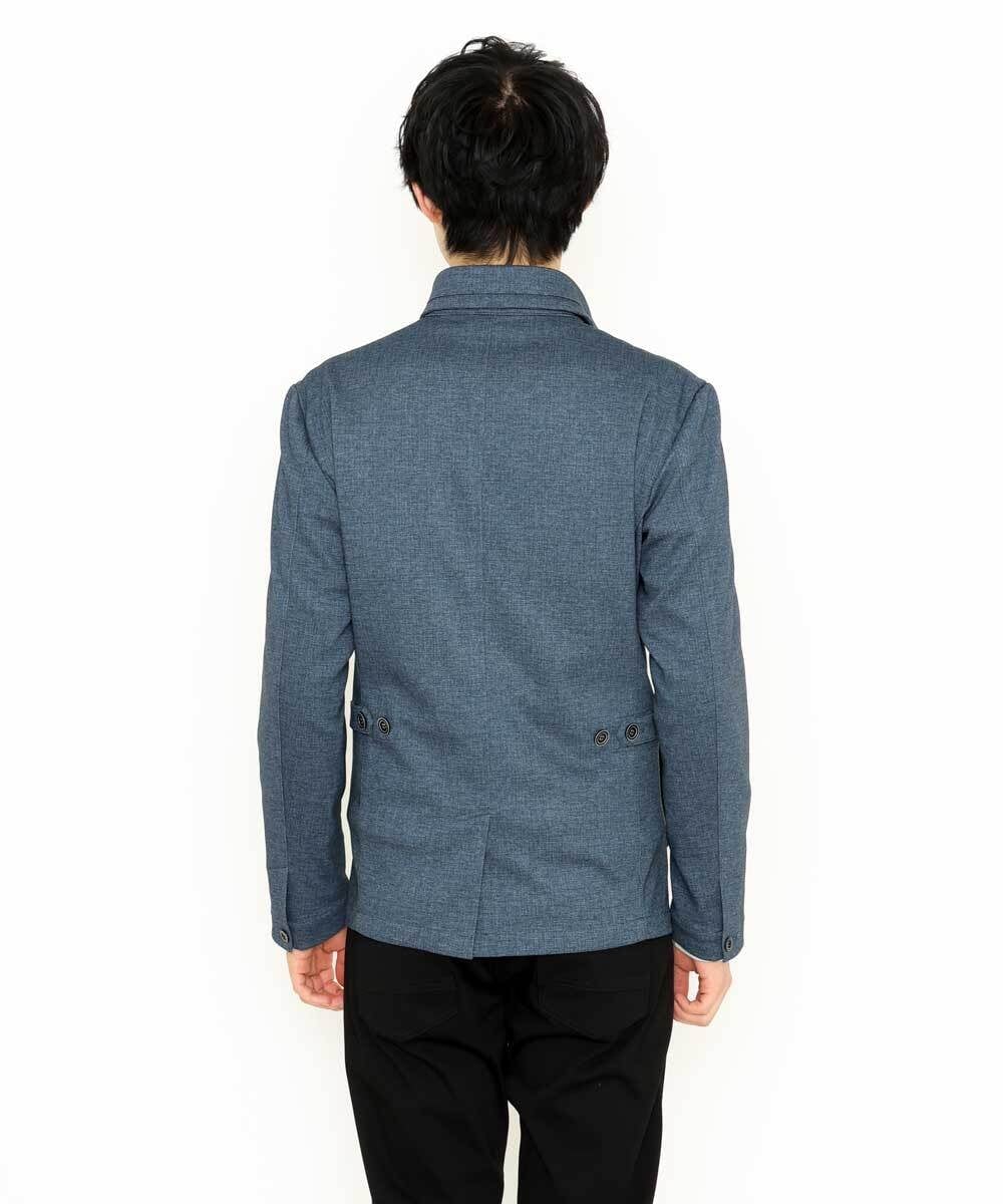 MKCDS56220 MK MICHEL KLEIN HOMME(MKミッシェルクランオム) 【Ｓサイズのみラスト２！】TECコンバーチブルジャケット ブルー(55)