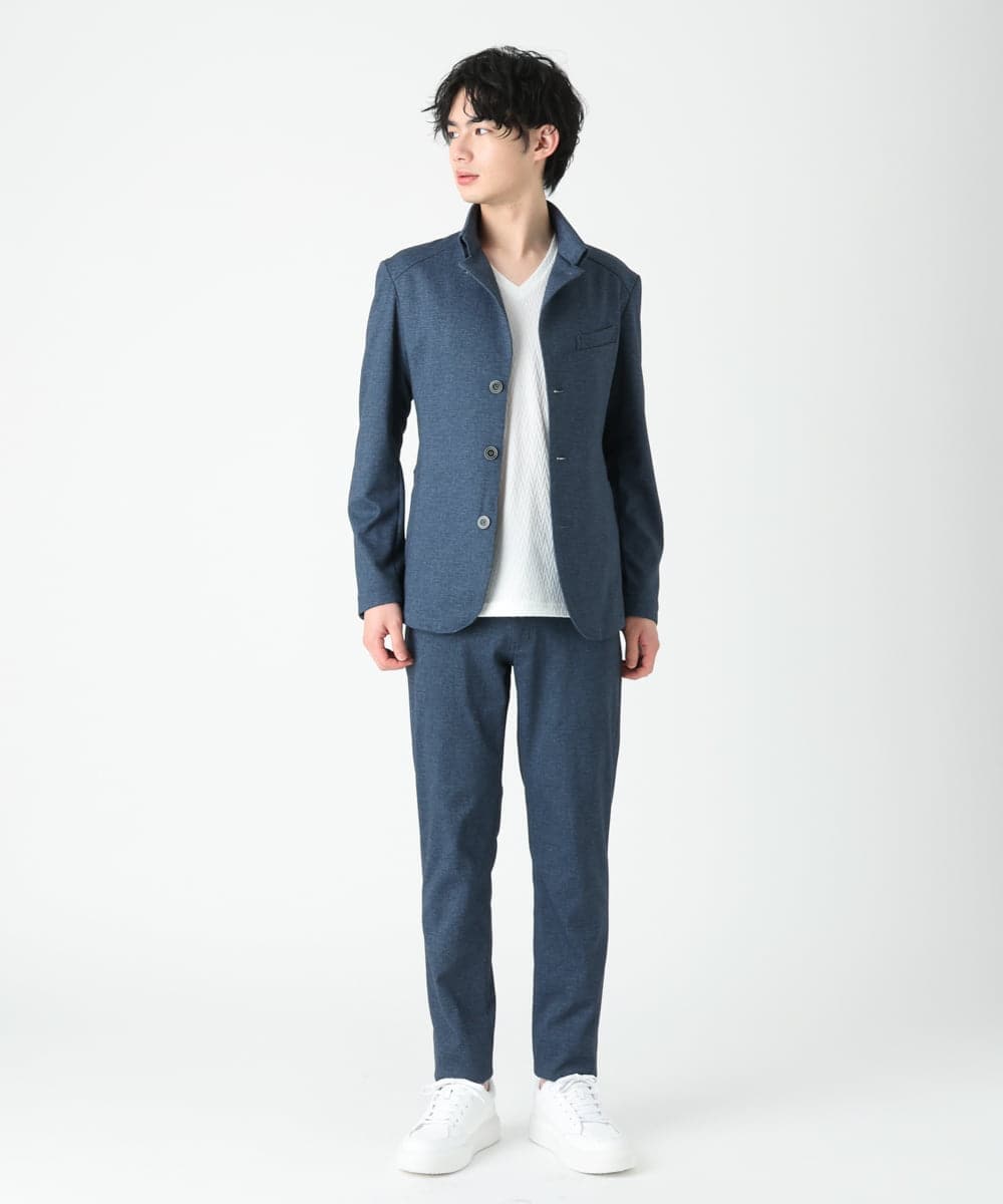 MKCDS56220 MK MICHEL KLEIN HOMME(MKミッシェルクランオム) 【Ｓサイズのみラスト２！】TECコンバーチブルジャケット ブルー(55)