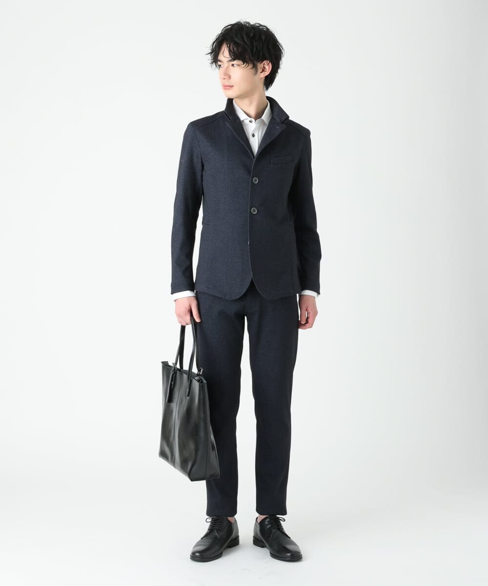 MKCDS56220 MK MICHEL KLEIN HOMME(MKミッシェルクランオム) 【Ｓサイズのみラスト２！】TECコンバーチブルジャケット ネイビー(57)