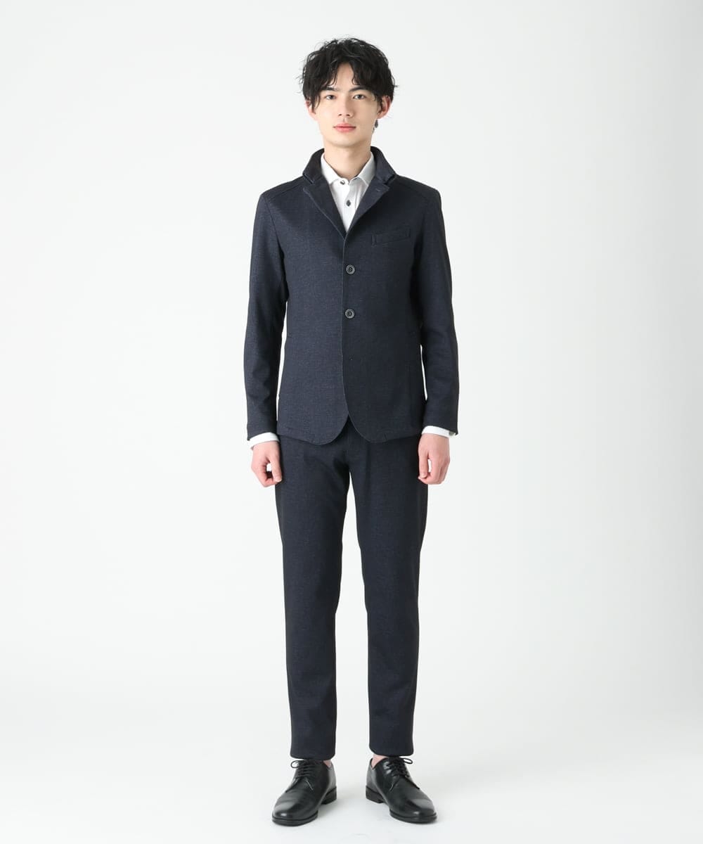MKCDS56220 MK MICHEL KLEIN HOMME(MKミッシェルクランオム) 【Ｓサイズのみラスト２！】TECコンバーチブルジャケット ネイビー(57)