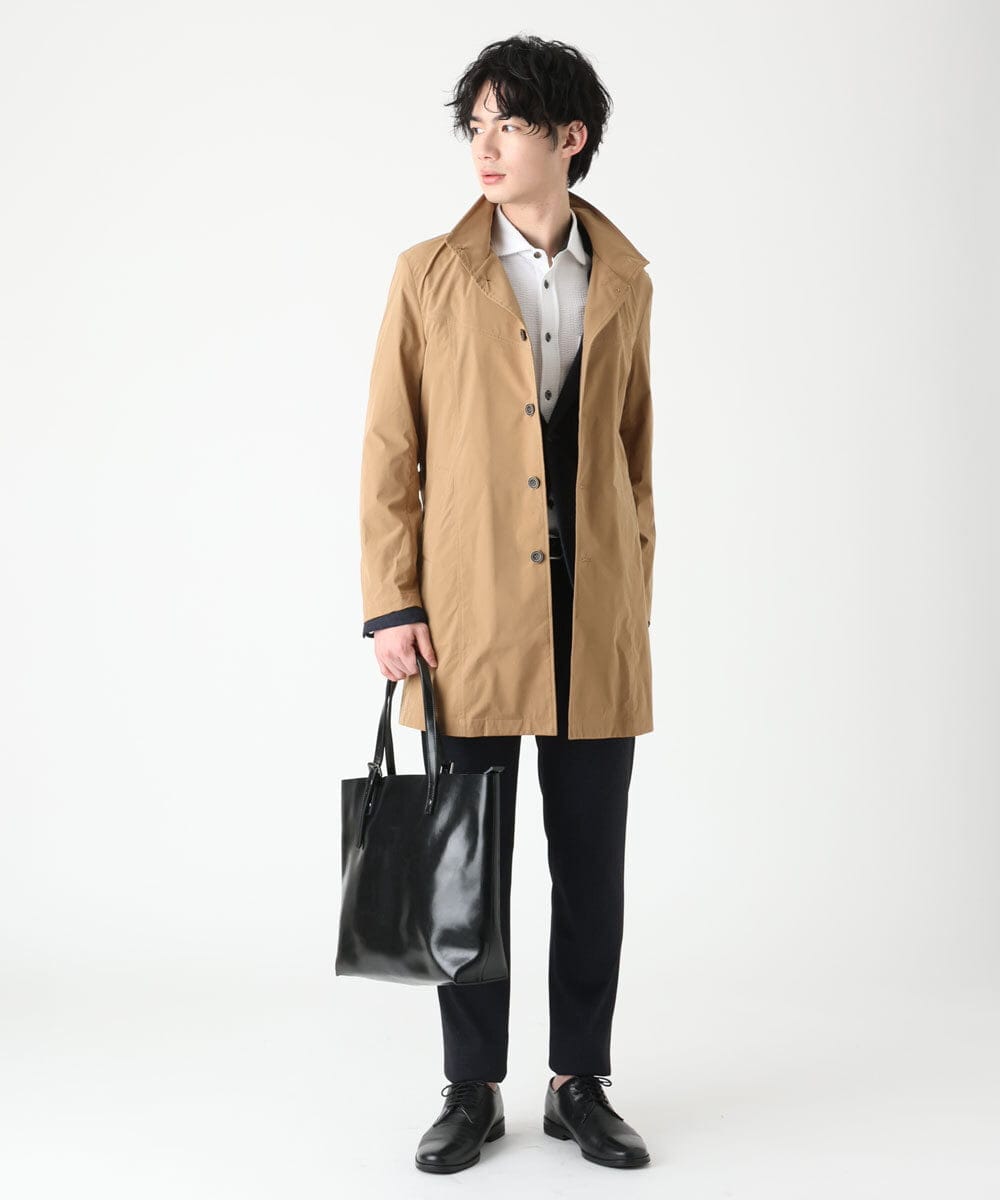 MKCDS56220 MK MICHEL KLEIN HOMME(MKミッシェルクランオム) 【Ｓサイズのみラスト２！】TECコンバーチブルジャケット ネイビー(57)
