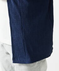 MKCGC03080 MK MICHEL KLEIN HOMME(MKミッシェルクランオム) 【在庫限り！/洗える/７分袖】 シフォンヨウリュウカーディガン ブルー