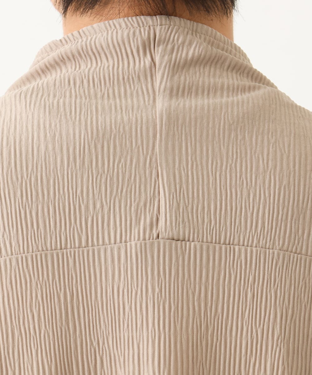 MKCGC03080 MK MICHEL KLEIN HOMME(MKミッシェルクランオム) 【在庫限り！/洗える/７分袖】 シフォンヨウリュウカーディガン アイボリー