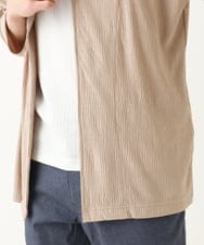 MKCGC03080 MK MICHEL KLEIN HOMME(MKミッシェルクランオム) 【在庫限り！/洗える/７分袖】 シフォンヨウリュウカーディガン アイボリー
