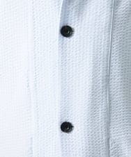 MKCGC32130 MK MICHEL KLEIN HOMME(MKミッシェルクランオム) 【残りわずか/ゆったりサイズ／洗える】サッカーストライプフードカーディガン ライトブルー