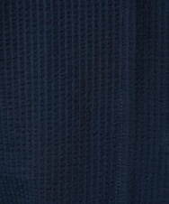 MKCGC32130 MK MICHEL KLEIN HOMME(MKミッシェルクランオム) 【残りわずか/ゆったりサイズ／洗える】サッカーストライプフードカーディガン ネイビー