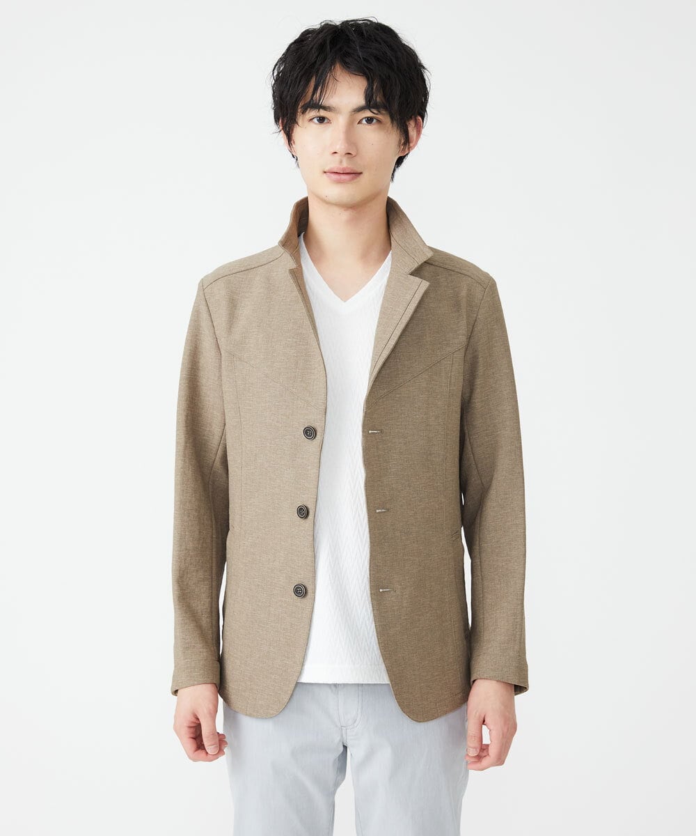 MKCGS60220 MK MICHEL KLEIN HOMME(MKミッシェルクランオム) ドライストレッチジャケット ベージュ(83)