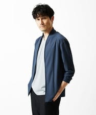 MKCJC31090 MK MICHEL KLEIN HOMME(MKミッシェルクランオム) 【長袖/軽羽織り】スイングメッシュカーディガン ネイビー