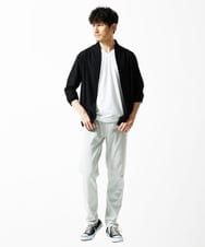 MKCJC31090 MK MICHEL KLEIN HOMME(MKミッシェルクランオム) 【長袖/軽羽織り】スイングメッシュカーディガン ブラック
