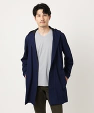 MKCJC32130 MK MICHEL KLEIN HOMME(MKミッシェルクランオム) 【接触冷感】スイングメッシュカーディガン ネイビー