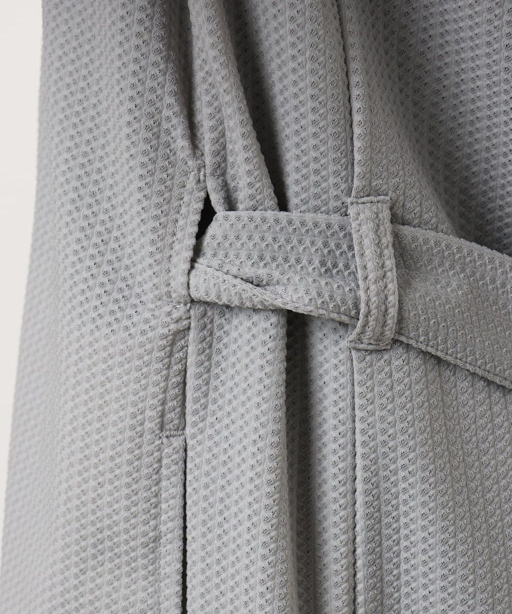 MKCJC32130 MK MICHEL KLEIN HOMME(MKミッシェルクランオム) 【接触冷感】スイングメッシュカーディガン ライトグレー