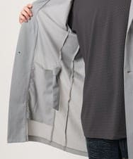 MKCJC32130 MK MICHEL KLEIN HOMME(MKミッシェルクランオム) 【接触冷感】スイングメッシュカーディガン ライトグレー
