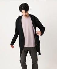 MKCJC32130 MK MICHEL KLEIN HOMME(MKミッシェルクランオム) 【接触冷感】スイングメッシュカーディガン ブラック