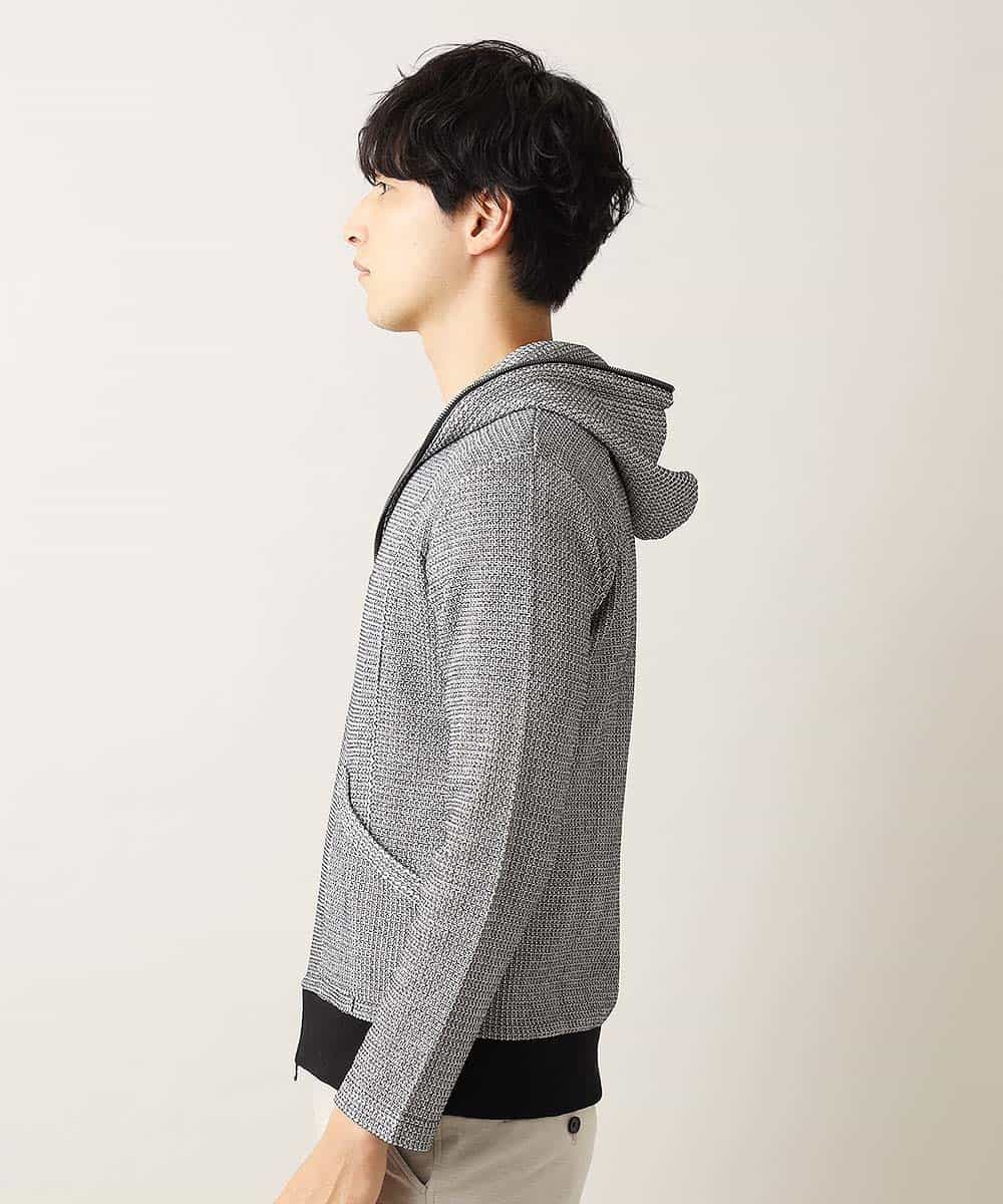 MKCJL06100 MK MICHEL KLEIN HOMME(MKミッシェルクランオム) パーカー／メッシュメランジラッセル グレー