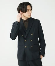 MKCJS78240 MK MICHEL KLEIN HOMME(MKミッシェルクランオム) 【色・サイズ残りわずか】ダブルデザインジャケット  ブラック(94)