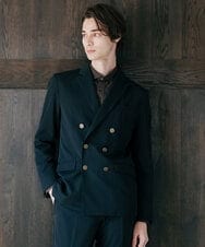 MKCJS78240 MK MICHEL KLEIN HOMME(MKミッシェルクランオム) 【色・サイズ残りわずか】ダブルデザインジャケット  ブラック(94)