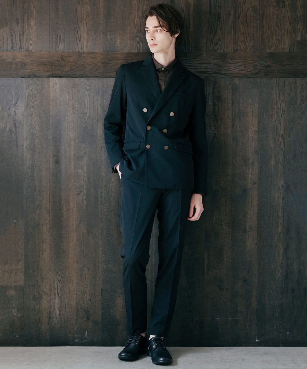MKCJS78240 MK MICHEL KLEIN HOMME(MKミッシェルクランオム) 【色・サイズ残りわずか】ダブルデザインジャケット  ブラック(94)