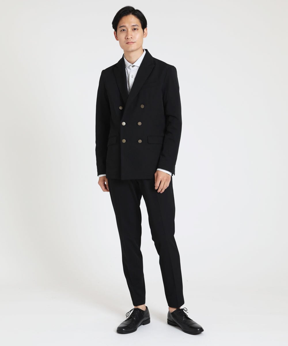 MKCJS78240 MK MICHEL KLEIN HOMME(MKミッシェルクランオム) 【色・サイズ残りわずか】ダブルデザインジャケット  ブラック(94)