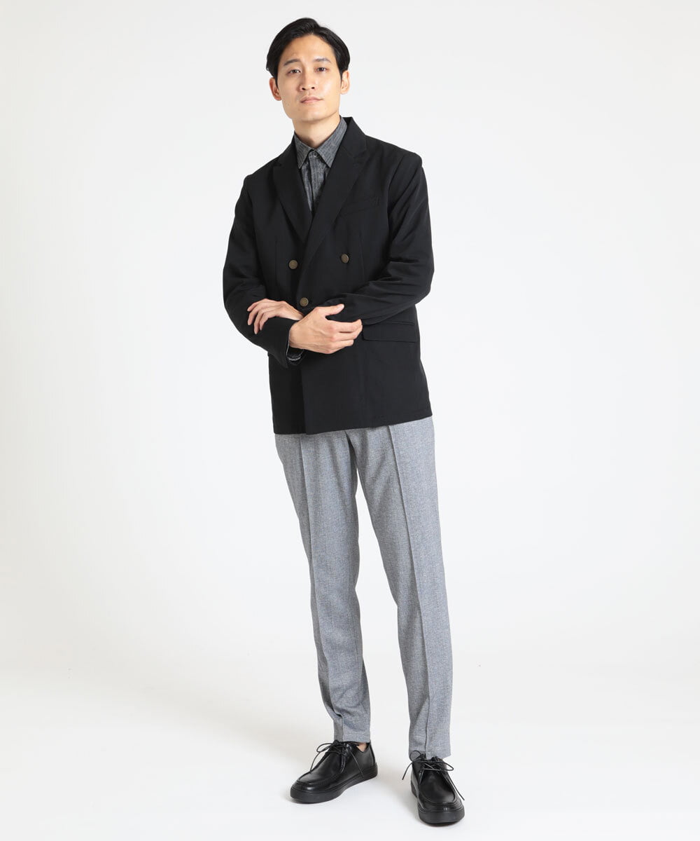 MKCJS78240 MK MICHEL KLEIN HOMME(MKミッシェルクランオム) 【色・サイズ残りわずか】ダブルデザインジャケット  ブラック(94)