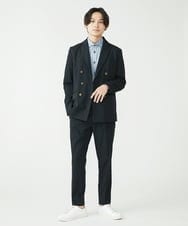 MKCJS78240 MK MICHEL KLEIN HOMME(MKミッシェルクランオム) 【色・サイズ残りわずか】ダブルデザインジャケット  ブラック(94)
