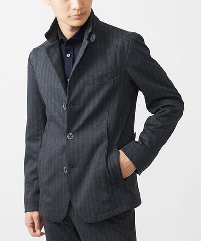 MKDAA57240 MK MICHEL KLEIN HOMME 【残りわずか】コンバーチブルジャケット/TEC EASY へリンボン