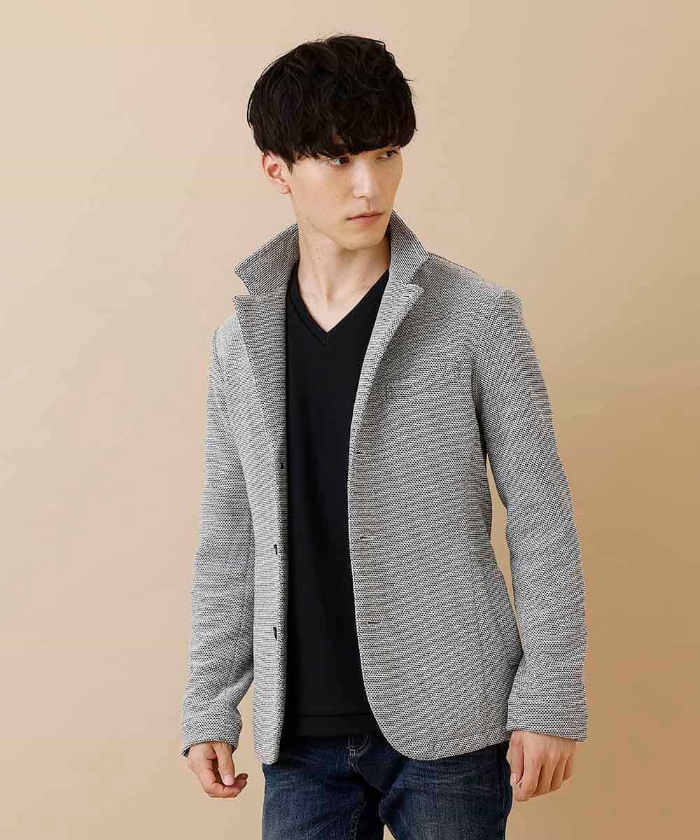 MKDAM55170 MK MICHEL KLEIN HOMME(MKミッシェルクランオム) ジャケット／ハチスバックキモウ グレー
