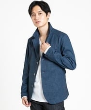 MKDDV56230 MK MICHEL KLEIN HOMME(MKミッシェルクランオム) 【LLのみ/残りわずか/ストレッチ】コンバーチブルジャケット / TEC EASY  ブルー(55)