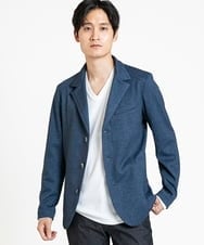 MKDDV56230 MK MICHEL KLEIN HOMME(MKミッシェルクランオム) 【LLのみ/残りわずか/ストレッチ】コンバーチブルジャケット / TEC EASY  ブルー(55)