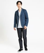MKDDV56230 MK MICHEL KLEIN HOMME(MKミッシェルクランオム) 【LLのみ/残りわずか/ストレッチ】コンバーチブルジャケット / TEC EASY  ブルー(55)