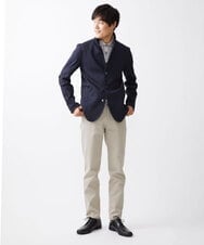 MKDDV56230 MK MICHEL KLEIN HOMME(MKミッシェルクランオム) 【LLのみ/残りわずか/ストレッチ】コンバーチブルジャケット / TEC EASY  ネイビー(57)