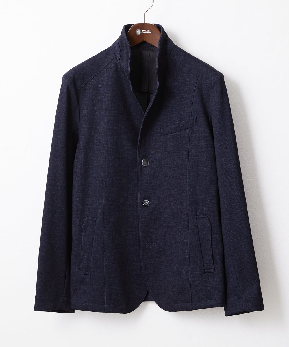 MKDDV56230 MK MICHEL KLEIN HOMME(MKミッシェルクランオム) 【LLのみ/残りわずか/ストレッチ】コンバーチブルジャケット / TEC EASY  ネイビー(57)