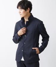MKDDV56230 MK MICHEL KLEIN HOMME(MKミッシェルクランオム) 【LLのみ/残りわずか/ストレッチ】コンバーチブルジャケット / TEC EASY  ネイビー(57)
