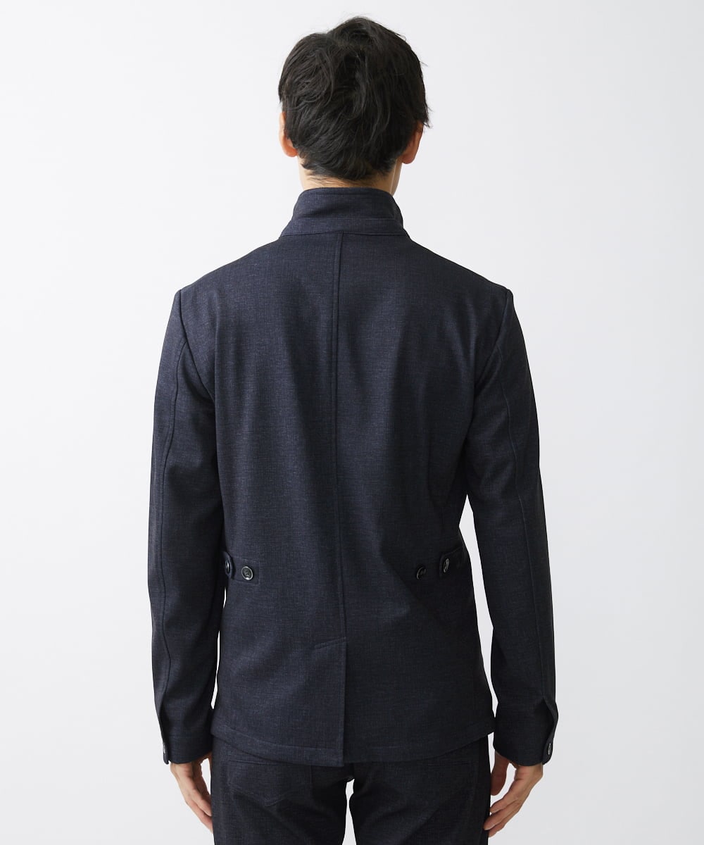 MKDDV56230 MK MICHEL KLEIN HOMME(MKミッシェルクランオム) 【LLのみ/残りわずか/ストレッチ】コンバーチブルジャケット / TEC EASY  ネイビー(57)