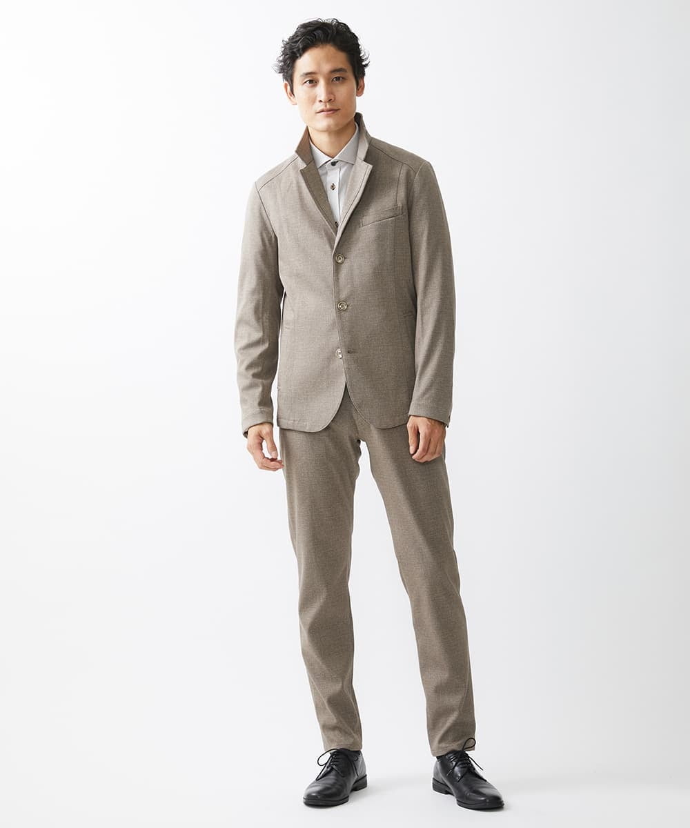 MKDDV56230 MK MICHEL KLEIN HOMME(MKミッシェルクランオム) 【LLのみ/残りわずか/ストレッチ】コンバーチブルジャケット / TEC EASY  ベージュ(83)