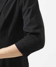 MKDGA51150 MK MICHEL KLEIN HOMME(MKミッシェルクランオム) 【セットアップ対応】七分袖ジャケット / ニュートラルストレッチ ブラック