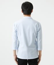 MKDGC32130 MK MICHEL KLEIN HOMME(MKミッシェルクランオム) 【洗える・７分袖】サッカージャージ ジャーディガン  ライトブルー